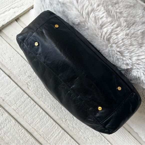 TORY BURCH Black Amanda Marion Robinson Hobo Baguette + Wallet Set - Picture 9 of 12